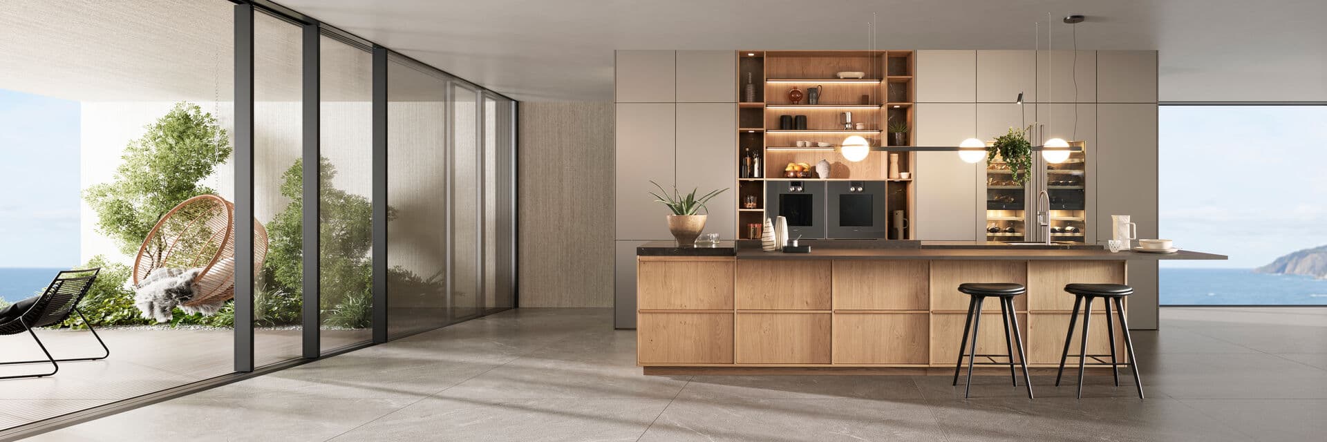 Premium-Markenküche im Showroom von Tonn Küchen in Niederzier