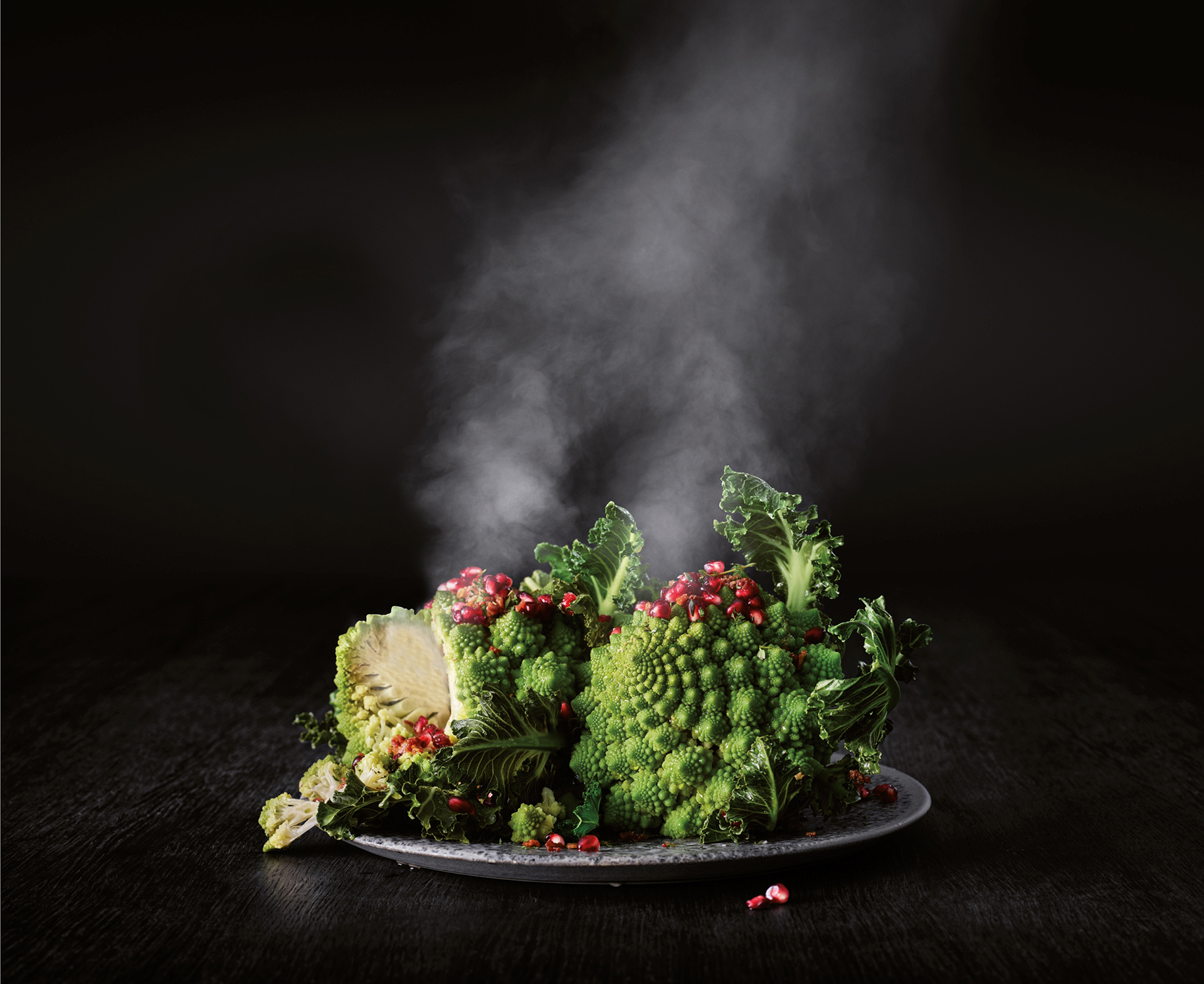 Dampfgegartes Gemüse.